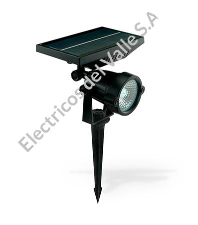 ESTACA SOLAR LED 50W 300LM 26CM RGBK C/PANEL ECOLITE