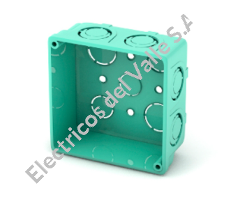CAJA 4X4 PVC DOBLE 14 TUBOSA
