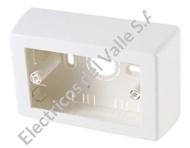CAJA HORIZONT-VERTIC 40 MM BAJA SIN/TUER BLANCO 72 DEXSON