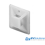 BASE ADHESIVA P/CABLE (25 UDS) 2.2LB BLANCA E.V.
